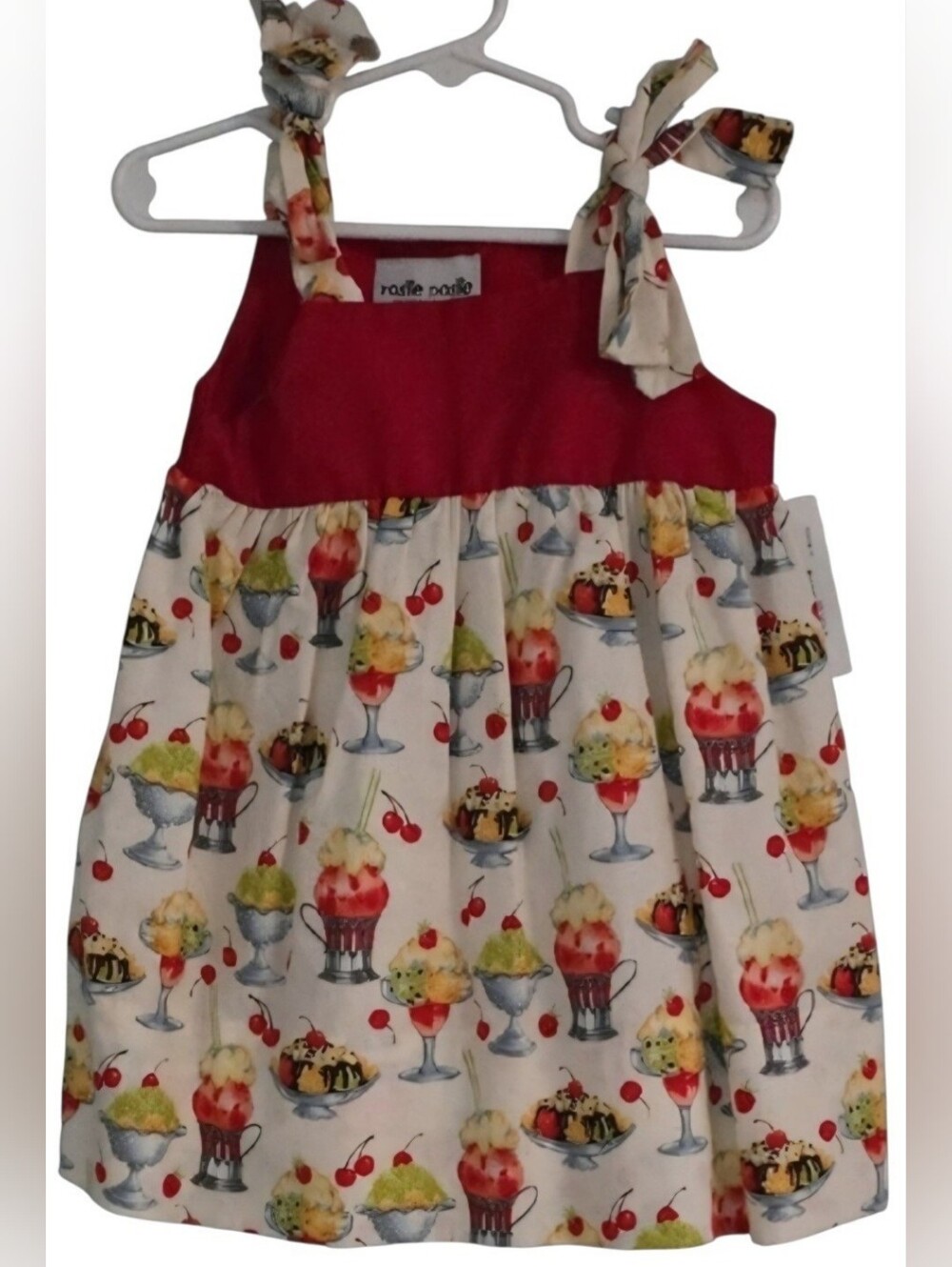 NWT {Rosie Posie} Colorful Retro Ice Cream Print Vintage Dress
